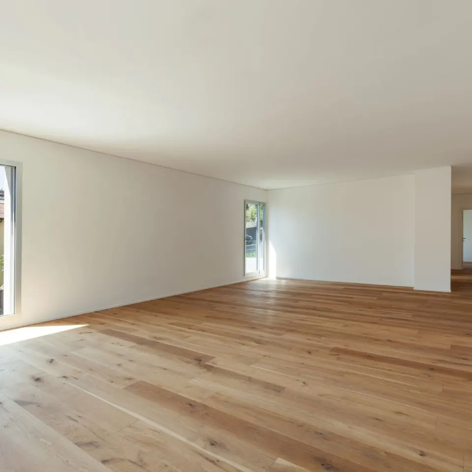 Suelo de parquet en una vivienda de El Vendrell